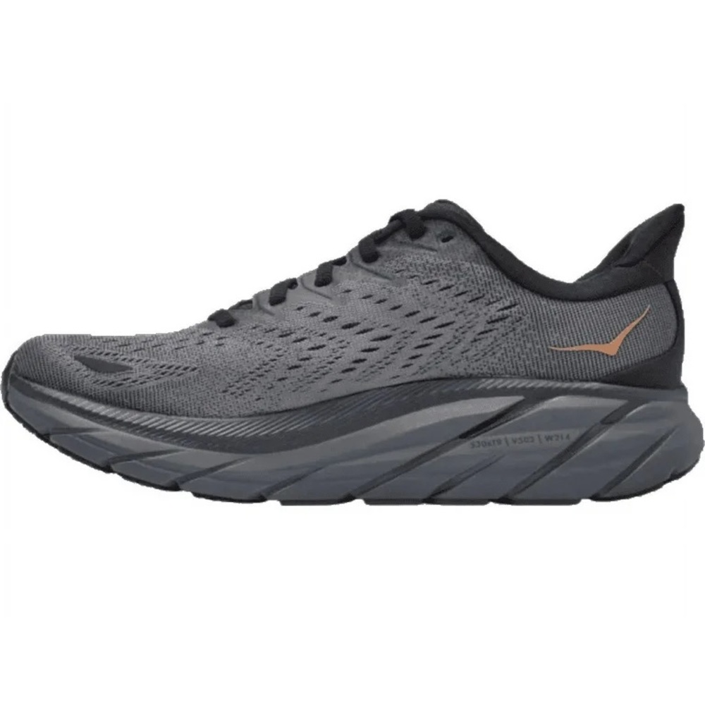 HOKA Clifton 8 Women's Gray Black Running Shoes Size 10B - Picture 9 of 10
